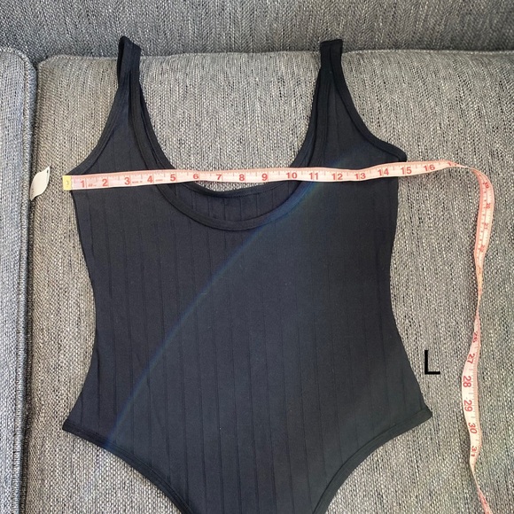 Black bodysuit ribbed small medium large NWT - Picture 14 of 16